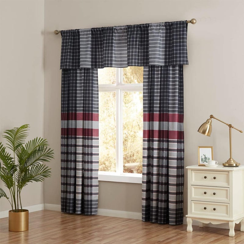 Legacy Decor 3 PCS Quilt Reversible Bedspread Coverlet Red & Black Patchwork Design Ultra Soft Microfiber Oversized King/Cal-King 118" W x 106" L - Image 5